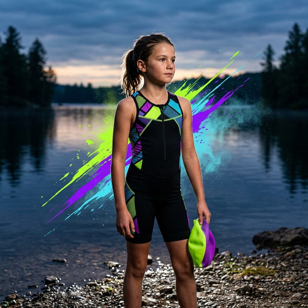 Worn by a young athlete